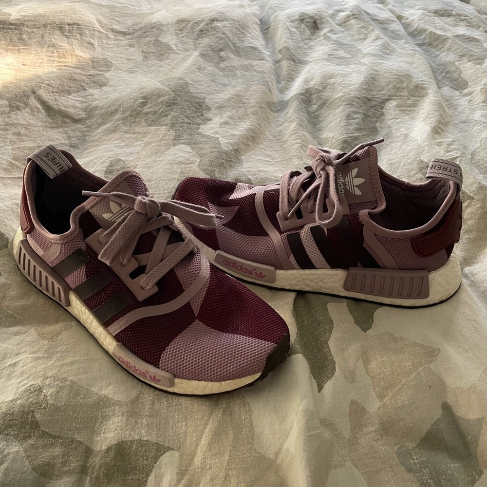 Limited Adidas NMD r1 (maroon and purple)